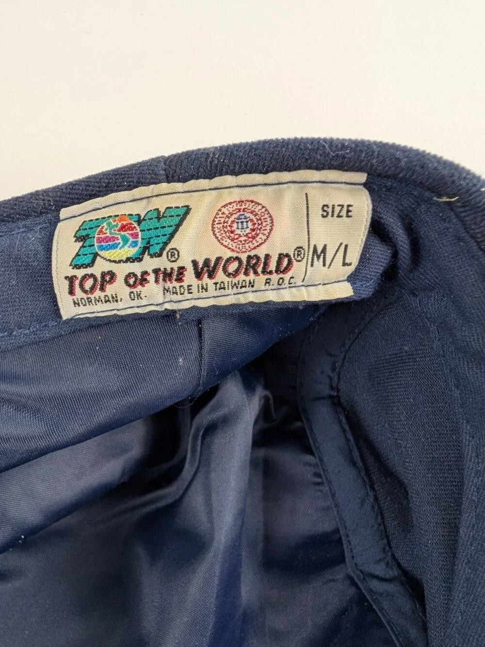 Vintage Top Of The World University of Michigan Newsboy Cabbie Hat Taiwan Sz M/L